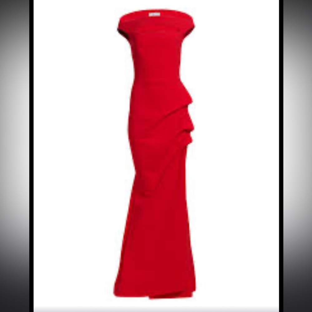 Chiara Boni Vibrant Red Midi Dress